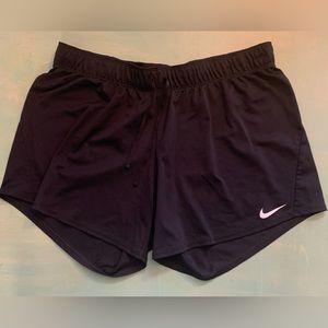 Nike- XL dryfit Black running shorts like new condition